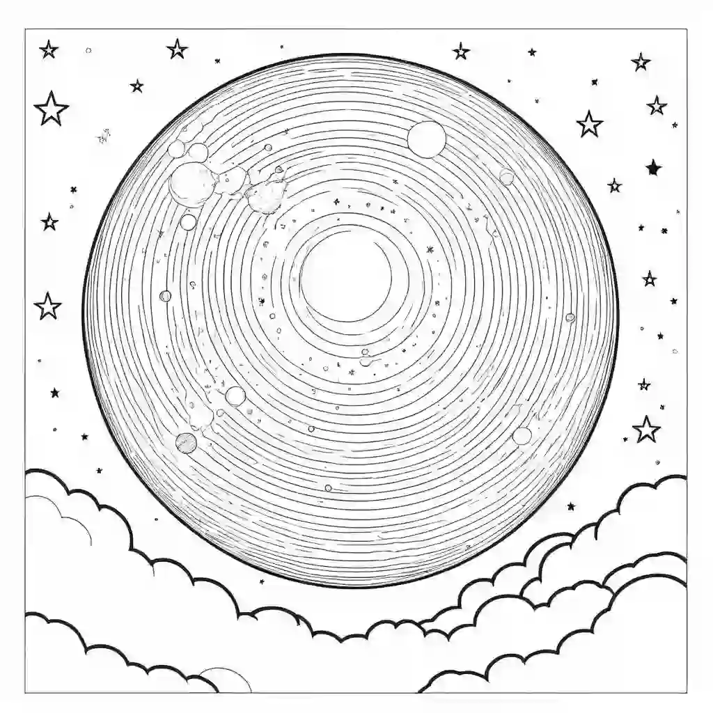 The Milky Way coloring pages